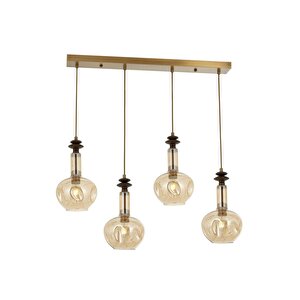 Bone Modern Avize E27 48w 80x12cm Metal Eskitme Avonni-av-1912-4ey