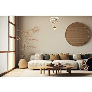 İnfinity Modern Avize Led 36w 32x32cm Alüminyum Profil Bakır Dorbien-av-6139-3bkr-1tk