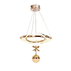 Tepsi Modern Avize Led 55w 43x43cm Alüminyum Profil Bakır Dorbien-av-6161-3bkr-1tk