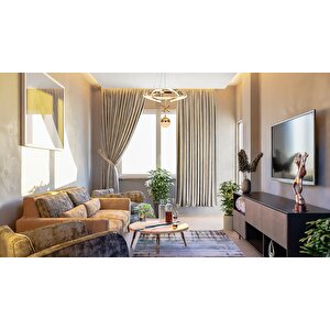 Tepsi Modern Avize Led 55w 43x43cm Alüminyum Profil Bakır Dorbien-av-6161-3bkr-1tk