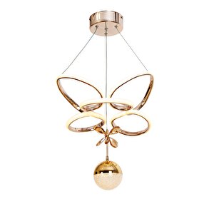 Kelebek Modern Avize Led 43w 35x35cm Alüminyum Profil Bakır Dorbien-av-6160-8bkr-1tk