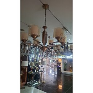 Tufan Modern Avize E27 96w 80cm Metal Eskitme Avonni-av-1910-8e