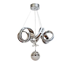 Kıvılcım Modern Avize Led 94w 50x50cm Alüminyum Profil Krom Dorbien-av-6182-6k-1tk