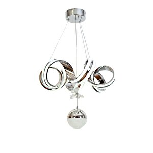 Kıvılcım Modern Avize Led 94w 50x50cm Alüminyum Profil Krom Dorbien-av-6182-6k-1tk
