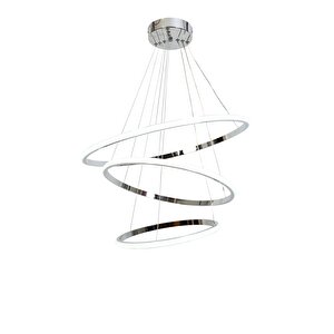 Atom Modern Avize Led 56w 52x52cm Alüminyum Profil Krom Dorbien-av-6120-3k