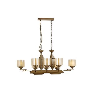 Tufan Modern Avize E27 96w 105x60cm Metal Eskitme Avonni-av-1910-8e-ym