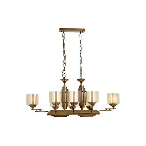 Tufan Modern Avize E27 96w 105x60cm Metal Eskitme Avonni-av-1910-8e-ym