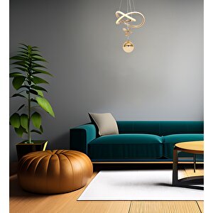 İnfinity Modern Avize Led 22w 27x27cm Alüminyum Profil Bakır Dorbien-av-6130-2bkr-1tk