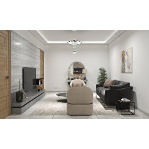 Tepsi Modern Avize Led 55w 43x43cm Alüminyum Profil Krom Dorbien-av-6161-3k-1tk