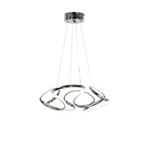 Şans Modern Avize Led 44w 45x42cm Alüminyum Profil Krom Dorbien-av-6117-4k