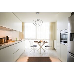 Elma Modern Avize Led 42w 45x40cm Alüminyum Profil Krom Dorbien-av-6167-3k