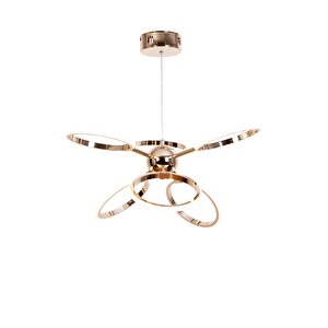 Büyüteç Modern Avize Led 56w 58x58cm Alüminyum Profil Bakır Dorbien-av-6172-6bkr