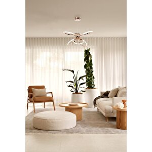 Büyüteç Modern Avize Led 56w 58x58cm Alüminyum Profil Bakır Dorbien-av-6172-6bkr