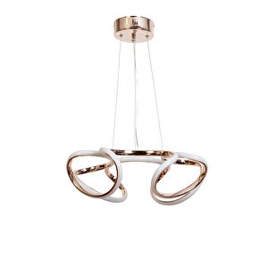 Şans Modern Avize Led 44w 45x42cm Alüminyum Profil Bakır Dorbien-av-6117-4bkr