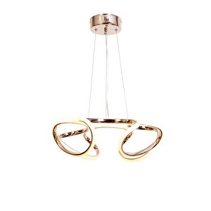 Şans Modern Avize Led 44w 45x42cm Alüminyum Profil Bakır Dorbien-av-6117-4bkr