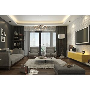 Şans Modern Avize Led 44w 45x42cm Alüminyum Profil Bakır Dorbien-av-6117-4bkr