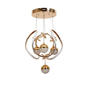 Peri Modern Avize Led 69w 48x48cm Alüminyum Profil Bakır Dorbien-av-6118-3bkr-4tk