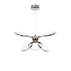Büyüteç Modern Avize Led 56w 58x58cm Alüminyum Profil Krom Dorbien-av-6172-6k