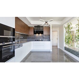 Büyüteç Modern Avize Led 56w 58x58cm Alüminyum Profil Krom Dorbien-av-6172-6k
