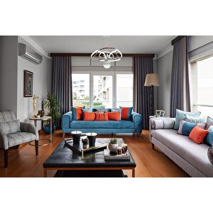 Şans Modern Avize Led 49w 49x45cm Alüminyum Profil Krom Dorbien-av-6117-4k-1tk