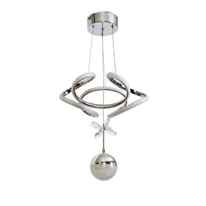 Vazo Modern Avize Led 35w 35x35cm Alüminyum Profil Krom Dorbien-av-6116-3k-1tk