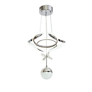 Vazo Modern Avize Led 35w 35x35cm Alüminyum Profil Krom Dorbien-av-6116-3k-1tk