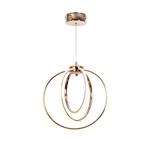 Halka Modern Avize Led 42w 43x40cm Alüminyum Profil Bakır Dorbien-av-6166-3bkr