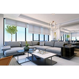 Halka Modern Avize Led 42w 43x40cm Alüminyum Profil Bakır Dorbien-av-6166-3bkr