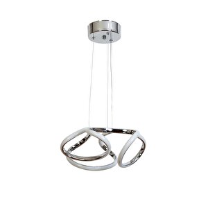 Vazo Modern Avize Led 30w 35x35cm Alüminyum Profil Krom Dorbien-av-6116-3k