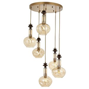 Bone Modern Avize E27 72w 50cm Metal Eskitme Avonni-av-1912-6et