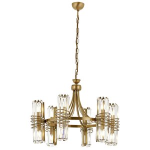 Parşömen Klasik Avize E14 72w 67cm Metal Eskitme Avonni-av-1906-6e