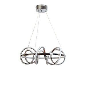 Curly Modern Avize Led 68w 52x52cm Alüminyum Profil Krom Dorbien-av-6123-6k