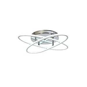 Atom Modern Avize Led 79w 64x64cm Alüminyum Profil Krom Dorbien-ar-6110-2k