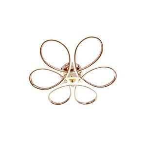 Papatya Modern Avize Led 49w 53x53cm Alüminyum Profil Bakır Dorbien-ar-6112-6bkr
