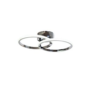 Yüzük Modern Avize Led 24w 43x27cm Alüminyum Profil Krom Dorbien-ar-6102-2k