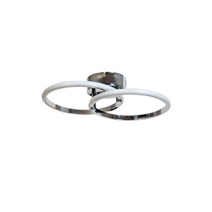 Yüzük Modern Avize Led 24w 43x27cm Alüminyum Profil Krom Dorbien-ar-6102-2k