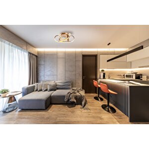 Bağcık Modern Avize Led 78w 51x51cm Alüminyum Profil Bakır Dorbien-ar-6115-3bkr