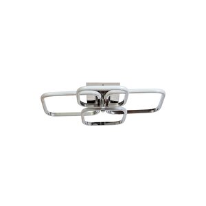 Fly Modern Avize Led 49w 56x46cm Alüminyum Profil Krom Dorbien-ar-6101-4k