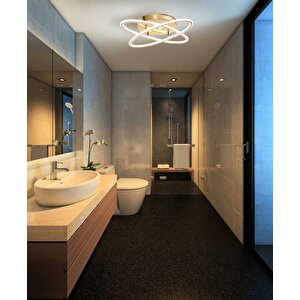 Atom Modern Avize Led 79w 64x64cm Alüminyum Profil Bakır Dorbien-ar-6110-2bkr