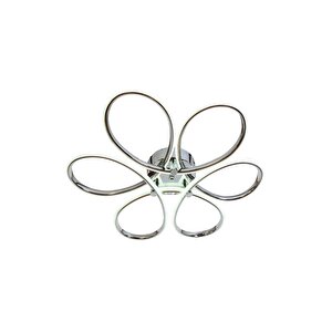 Papatya Modern Avize Led 49w 53x53cm Alüminyum Profil Krom Dorbien-ar-6112-6k