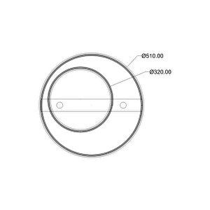 Kaykay Modern Avize Led 40w 51x51cm Alüminyum Profil Siyah Dorbien-er-10383-2y-bsy