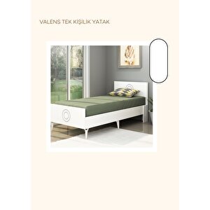 Valens Tek Ki̇şi̇li̇k Karyola beyaz beyaz