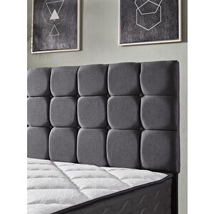 150x200 Bengü Çi̇ft Ki̇şi̇li̇k (baza+başlik+yatak) 3lü Set  (jeryy Gri̇)