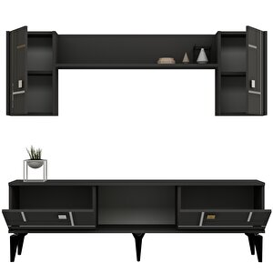 Maddera 150 Cm Tv Üni̇tesi̇ Takimi Antrasit-Gümüş