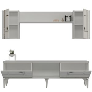 Maddera 150 Cm Tv Üni̇tesi̇ Takimi Beyaz-Gümüş