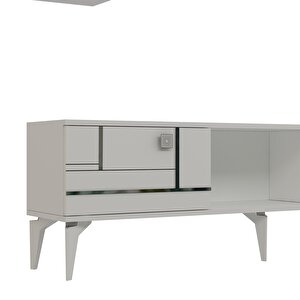 Maddera 150 Cm Tv Üni̇tesi̇ Takimi Beyaz-Gümüş
