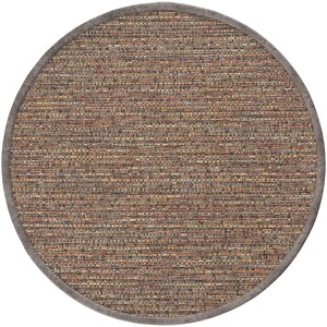 Rio M40 Hav Toz Vermez Kolay Temizlenen Hasır Dokulu Ithal Bordürlü Yuvarlak Sisal Halı 120x120 cm