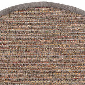 Rio M40 Hav Toz Vermez Kolay Temizlenen Hasır Dokulu Ithal Bordürlü Yuvarlak Sisal Halı 120x120 cm