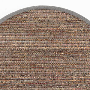 Rio M04 Hav Toz Vermez Kolay Temizlenen Hasır Dokulu Ithal Bordürlü Yuvarlak Sisal Halı 100x100 cm