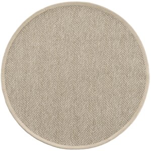 Sydney M104 Hav Toz Vermez Kolay Temizlenen Hasır Balık Sırtı Ithal Yuvarlak Sisal Halı 80x80 cm